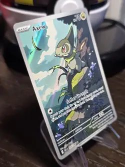 Axew Holo Illustration Rare SV: Black Bolt 145/086 NM Pokemon - Image 2