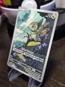 Axew Holo Illustration Rare SV: Black Bolt 145/086 NM Pokemon - Image 3