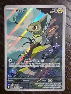 Axew Holo Illustration Rare SV: Black Bolt 145/086 NM Pokemon - Image 5