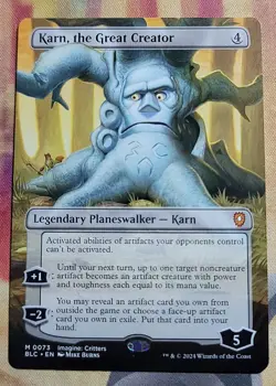 Karn, the Great Creator (Borderless) MTG Commander: Bloomburrow (BLC) (NM) - Image 1