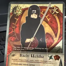 Itachi Uchiha 365 Gold Foil 1st Edition English Naruto CCG NM Near Mint - Image 2