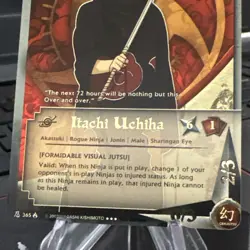 Itachi Uchiha 365 Gold Foil 1st Edition English Naruto CCG NM Near Mint - Image 3
