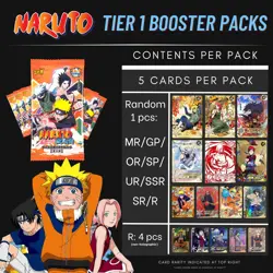 Naruto Kayou CCG - x5 Tier 2 Wave 1 Booster Pack Bundle (T2W1) - New/Sealed - Image 3
