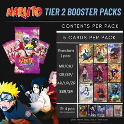 Naruto Kayou CCG - x3 Tier 2 Wave 2 Booster Pack (T2W5) - New/Sealed - Image 4