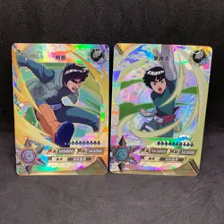 Naruto Kayou CCG - Might Guy SP-065 & Rock Lee SP-058 Secret Rare Lot - NM - Image 1