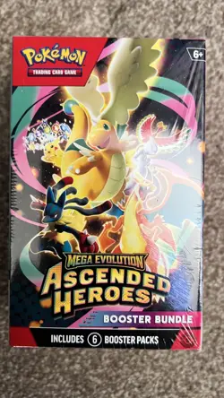 Pokemon TCG Mega Evolution Ascended Heroes Booster Bundle - (6 Packs) - Sealed - Image 1