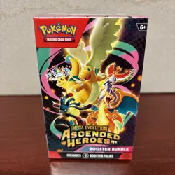 Pokemon Cards Mega Evolution Ascended Heroes Booster Bundle, 6 Packs, Sealed - Image 1