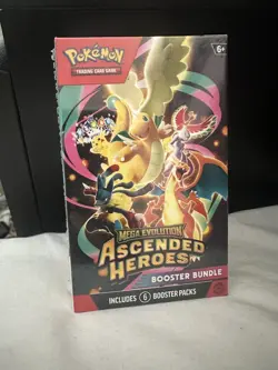 Pokemon TCG: Mega Evolution Ascended Heroes Booster Bundle (6 Packs) New/Sealed - Image 1