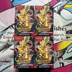 4x Pokemon Mega Evolution Ascended Heroes Booster Bundle Sealed 6 booster packs - Image 1