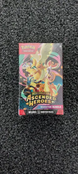 Pokemon TCG Mega Evolution: Ascended Heroes Booster Bundle (6 Packs) New Sealed - Image 1
