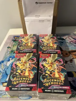 4x Pokemon TCG: Mega Evolution-Ascended Heroes Booster Bundle (6 Packs) sealed - Image 2