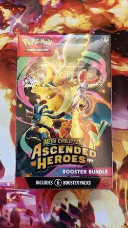 Pokemon Mega Evolution Ascended Heroes Booster Bundle - Sealed 6 Packs - Image 2