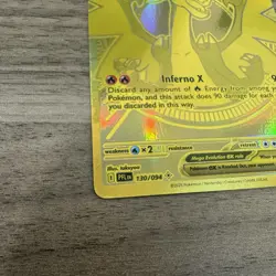 Mega Charizard X ex 130/094 Gold Phantasmal Flames Mega Hyper Rare NM/M Pokemon - Image 4