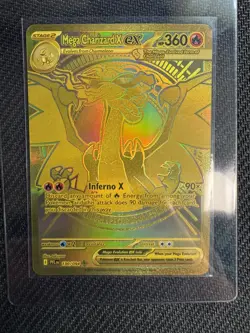 Pokemon Mega Charizard X EX 130/094 Phantasmal Flames Hyper Rare Gold NM - Image 1