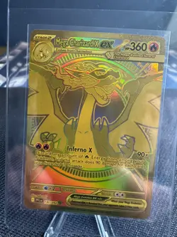 Pokemon Mega Charizard X EX 130/094 Phantasmal Flames Hyper Rare Gold NM - Image 3