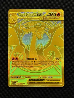 Mega Charizard X EX - 130/094 - Hyper Rare - Phantasmal Flames - Pokemon - NM/M - Image 1