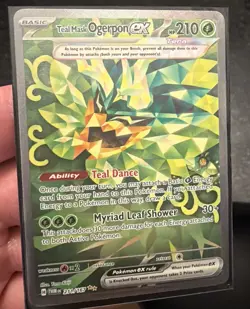 Pokemon TCG Teal Mask Ogerpon ex 211/167 Sv06 Twilight Masquerade SIR Holo - Image 1