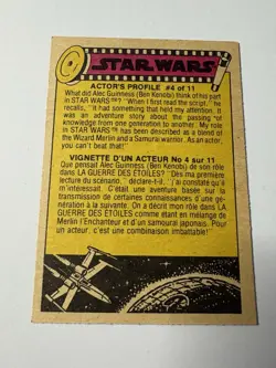 Star Wars 1977 Trading Card #111 Chewie And Han Solo FR-ENG O-Pee-Chee - Image 2