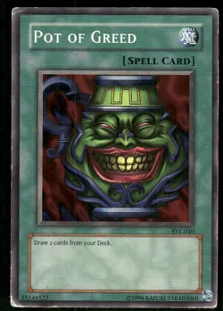 Pot of Greed SYE-040 Common Starter Deck: Yugi Evolution Yu-Gi-Oh Unlimited MP - Image 1