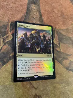 MtG Aether Hub - LP Foil - FNM Promo - Image 1