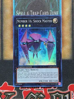 Yugioh Number 16: Shock Master CT09-EN014 Super Rare Limited Edition LP - Image 1