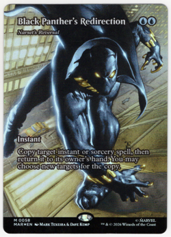 Black Panther's Redirection Borderless FOIL 58 Marvel Super Heroes MTG - Image 1
