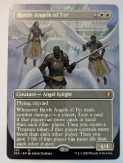 Battle Angels of Tyr MTG Commander Legends Baldur's Gate Borderless English NM - Image 1