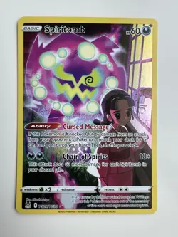 Pokemon TCG Spiritomb Lost Origin Trainer Gallery TG09/TG30 Holo Ultra Rare - Image 1