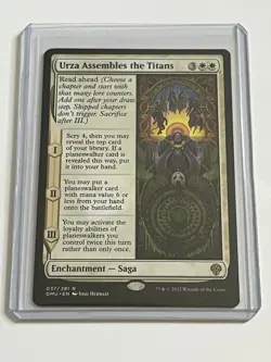 Urza Assembles the Titans 37 MTG Dominaria United 2022 MT 9.0 + Non Foil Rare - Image 1