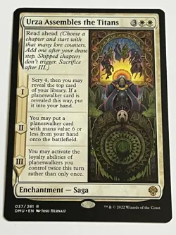 Urza Assembles the Titans 37 MTG Dominaria United 2022 MT 9.0 + Non Foil Rare - Image 4