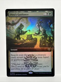 MTG Dina's Guidance Extended Art Foil-Secrets of Strixhaven-R 0349🌟🌟 - Image 1