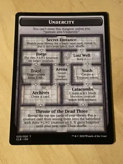 MTG 4x The Initiative / Undercity Token Commander Legends: Baldur's Gate - Image 1