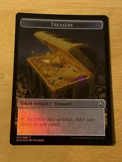 MTG Skeleton Token FOIL Commander Legends: Battle for Baldur's Gate NM English - Image 2