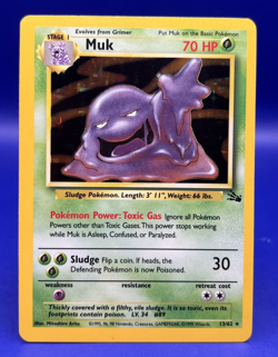 1999 Pokemon Fossil Set Muk 13/62 Holo Rare WOTC NM - Image 1