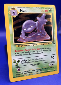 1999 Pokemon Fossil Set Muk 13/62 Holo Rare WOTC NM - Image 2