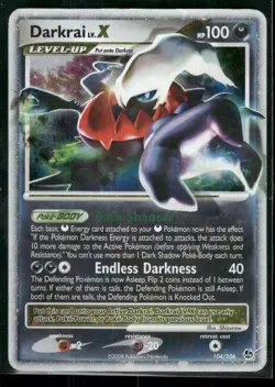 Darkrai LV.X DP19 Pokemon Diamond & Pearl Promo Ultra Rare HP - Image 1