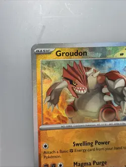 Pokemon Groudon TCG Master Ball Pattern Holo Card 049/131 Prismatic Evolutions - Image 2