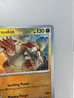 Pokemon Groudon TCG Master Ball Pattern Holo Card 049/131 Prismatic Evolutions - Image 3