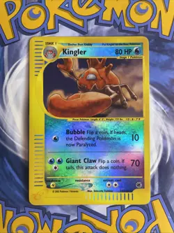 Kingler 2002 Pokemon Expedition 15/165 Holo Rare Lightly Played LP+ 🃏✨ - Image 1