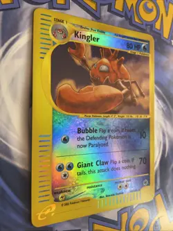 Kingler 2002 Pokemon Expedition 15/165 Holo Rare Lightly Played LP+ 🃏✨ - Image 2