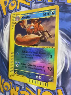 Kingler 2002 Pokemon Expedition 15/165 Holo Rare Lightly Played LP+ 🃏✨ - Image 3