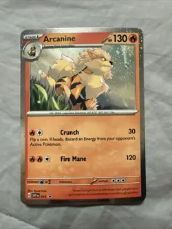 Pokemon Arcanine Svp Black Star Promos SVP011 Holo Promo Cosmos Holo Rare Promo - Image 1