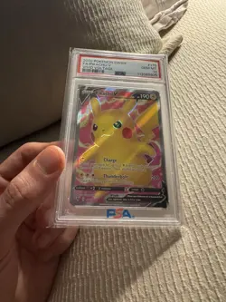 Pokemon TCG Pikachu V (Full Art) 170/185 Vivid Voltage Holo PSA 10 - Image 2