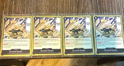 Bandai One Piece Card Game Ground Death Event OP14-096 Lot x4 English - Image 1