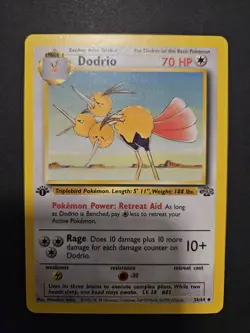 Pokemon TCG Dodrio Base Jungle Set 34/64 Regular 1st Edition Uncommon - Image 1