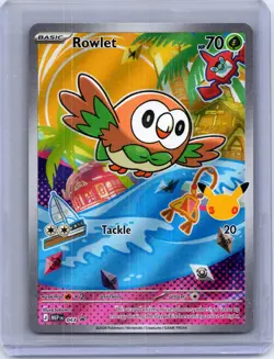 Rowlet 043 Holo Promo ME: Mega Evolution Promo Pokemon Holo Near Mint - Image 1