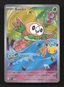 Rowlet 043 Holo Promo ME: Mega Evolution Promo Pokemon Near Mint - Image 1