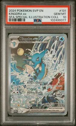 2024 POKEMON SVP EN-SV BLACK STAR PROMO #131 KINGDRA EX PSA 10 - Image 1