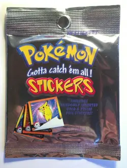 STICKER ARTBOX POKEMON MANKEY / FEROSINGE GOLD N°09 HOLO ULTRA RARE Neuf 1999 - Image 3