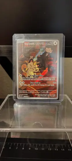 Pokemon TCG Team Rockets Meowth & Giovanni 203/182 - Image 1